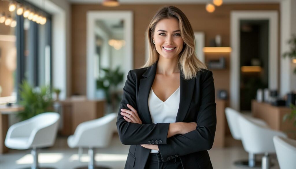 après trois ans de passion et de travail dans ce salon de coiffure, elle franchit une nouvelle étape en devenant gérante, illustrant ainsi son parcours exemplaire et son engagement professionnel.